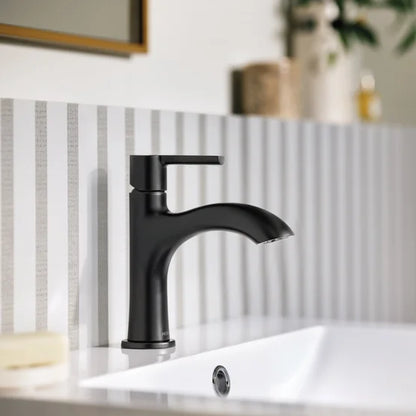 Moen Idris One Handle Bathroom Faucet Black